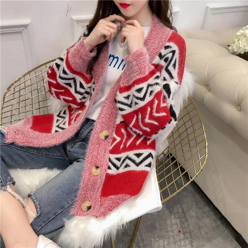 

Early Spring WOMEN'S Dress 2019 New Style Sweater Cardigan Women's Korean-style Loose-Fit Knit Coat Women's Outdoor Fashion Tops