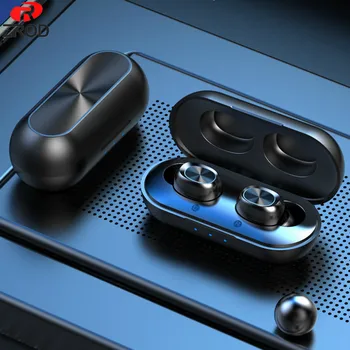 

Bluetooth5.0 Earphone TWS Stereo Wireless Headphones Fingerprint Touch Waterproof Sports Earbuds Headset Dual-Mic Noise Cancel