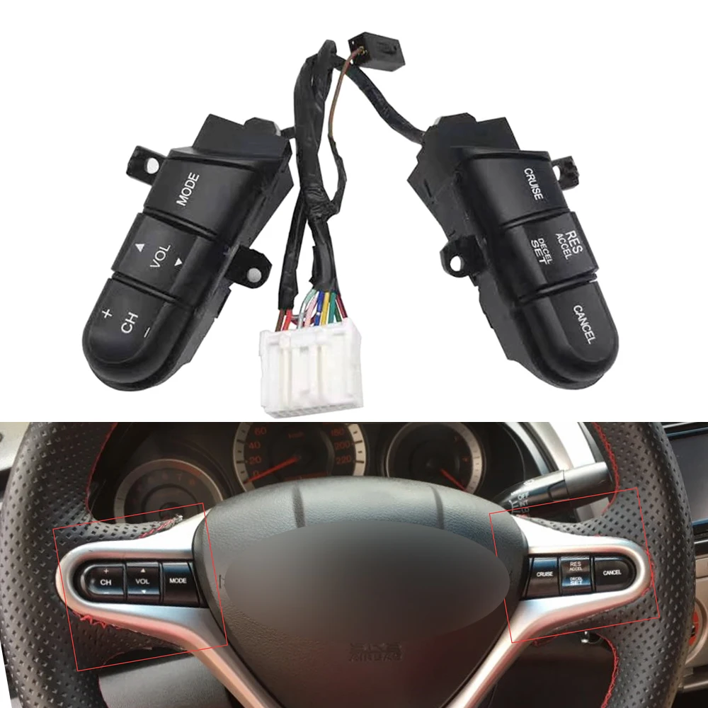 

Новый переключатель управления звуком на руль для Honda Civic 2006, 2007, 2008, 36670-SNA-A1136, 670-SNA-A12, 36770-SVA-A41