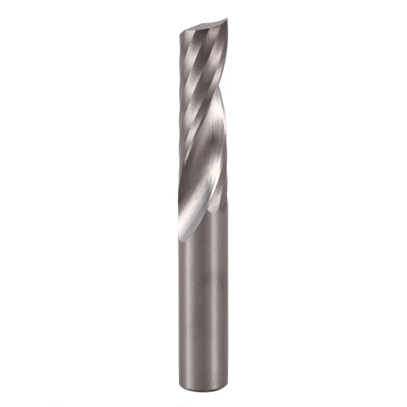 GTBL 5Pcs 6Mm 1/4 Inch Carbide Cnc Router Bits One Single Flute End Mill Tools 22Mm