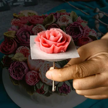 

Stainless Steel Piping Nail Ice Cream Cake Decorating Tools Carved Baking Piping Stands Tools DIY Needle Stick Cake Flower Nails