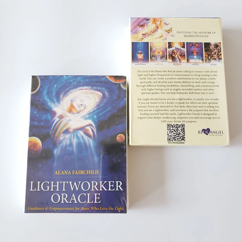

44PCS/Set Tarot Card Lightworker Oracle Fate Divination Game Card Full English Portable Adult Child Entertainment Board Game Toy