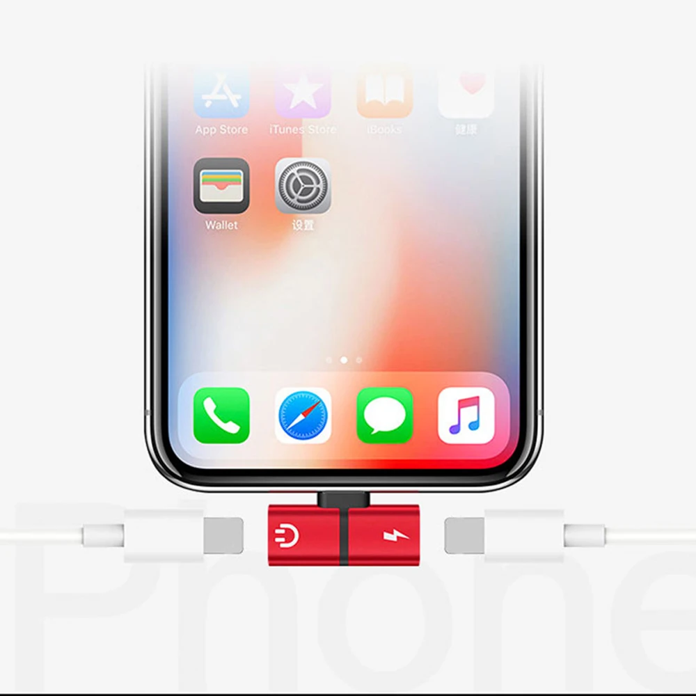 Двойной 2 в 1 для Lightning зарядный адаптер для IOS 10,3 11 зарядное устройство сплиттер для наушников адаптер конвертер для iPhone 8 7 Plus X