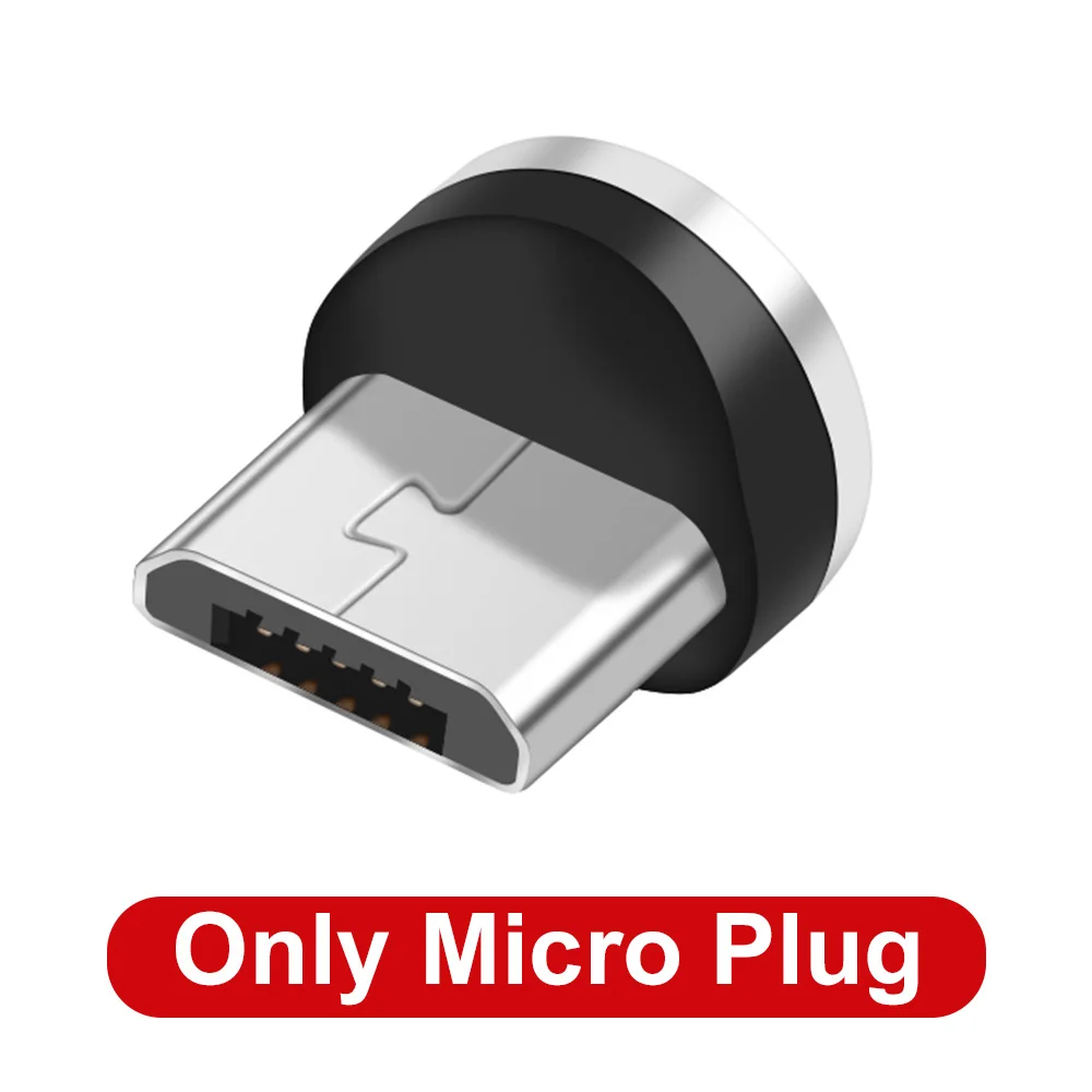 Магнитный usb-кабель Marjay для быстрой зарядки iphone, кабель Micro USB type-C для samsung, Xiaomi, huawei, провод зарядного устройства для мобильных телефонов - Цвет: Plug For Micro