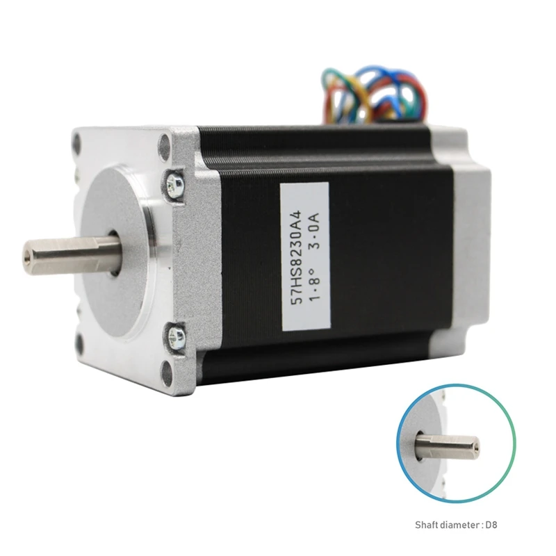 Новый Nema 23 Cnc шаговый двигатель 57x82 мм 3A 2.2N.M D = 8 315Oz-In Nema23 фрезерный станок с ЧПУ