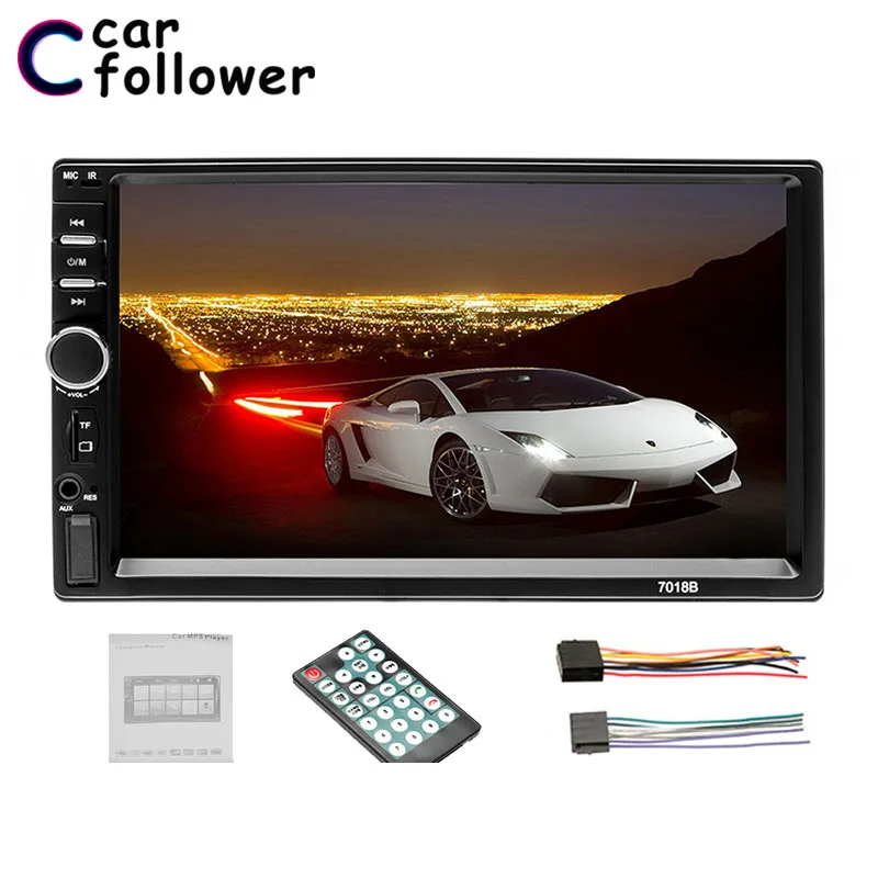 

Car Follower 2 Din Car Radio 7" HD Touch Screen Stereo FM Audio MP5 Player With Rearview Camera SD USB Bluetooth Auto Radios