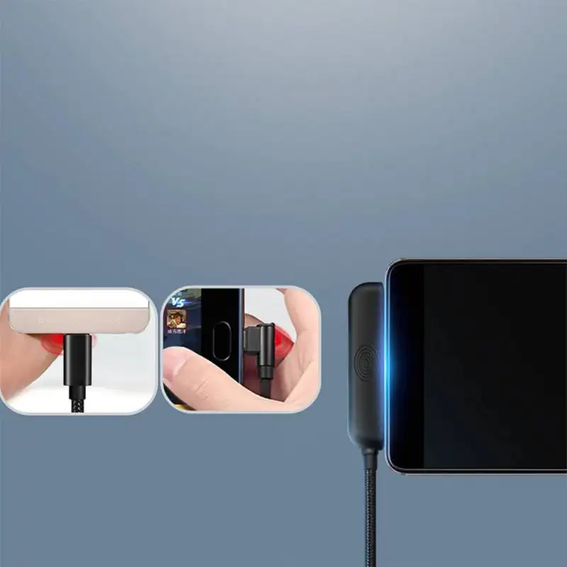 90 градусов локоть данных кабель Micro USB кабель 3A быстрое зарядное устройство USB линия для samsung/OPPO/Xiaomi Android телефонов нейлоновая оплетка