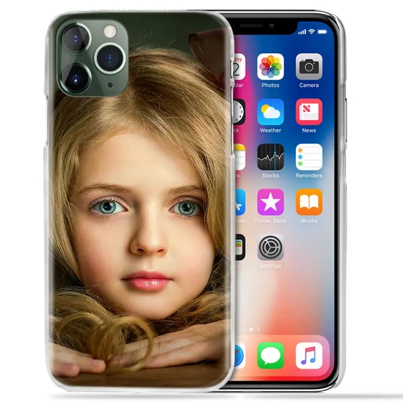 Custom DIY Your Name Photo Case for iPhone 11 XS Max XR X 10 7 8 6 6S Plus 5 Hard PC for Samsung A50 S A20e A70 A30 Phone Coque