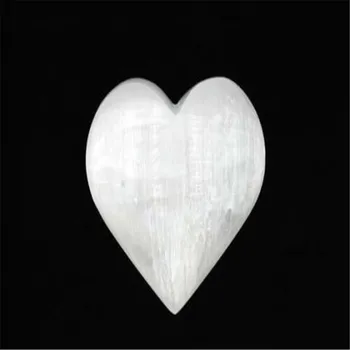 

Selenite Heart Palm Stone AA Quality Selenite