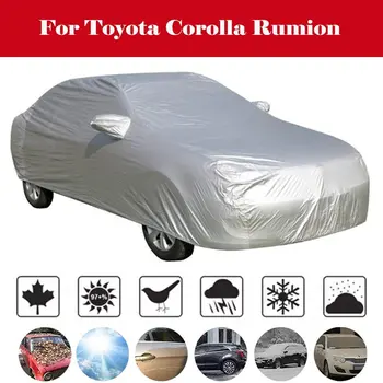 

Full Car Snow Ice Rain Waterproof Sun UV Rain Shade Cover Silver Size S-XL Auto Car Outdoor Protector For Toyota Corolla Rumion