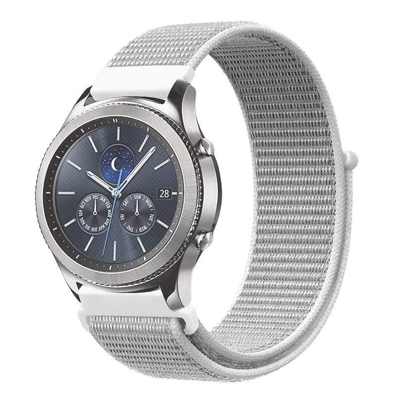 43 цвета 20 мм/22 мм нейлоновый переплет ремешок на запястье для samsung gear S3 Смарт-часы ремешок аксессуар для samsung Galaxy Watch Active
