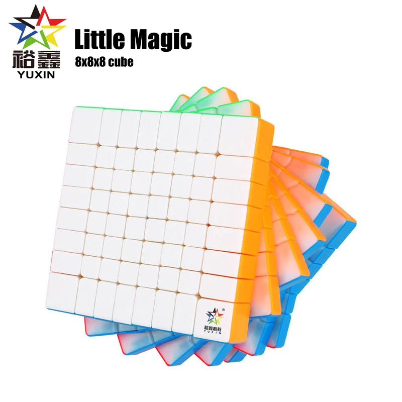 

New YuXin Little Magic 8x8x8 Puzzle Cube Professional Speed Cubes 8x8 Stickerless Cubo Magico Educational toys for Children