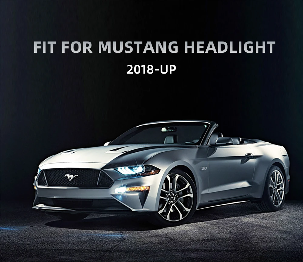 Дизайн головной лампы для Ford Mustang светодиодный фары-UP для Mustang светодиодный головной свет