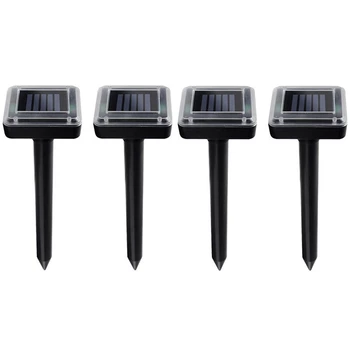

4 Pack Solar Ultrasonic Vibration Rat and Snake Repellent Disease and Pest Lawn Garden Courtyard Outdoor Rainproof