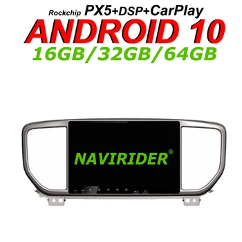 

Navirider GPS navigation For Kia Sportage 2018-2019 9" full touch screen Car android 10 64gb rom radio bluetooth player stereo