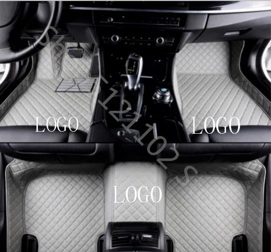 Для Mercedes-Benz C серии C180 C200 C250 C280 C300 C350 C400 C43AMG C63AMG Роскошные автомобильные коврики 10 цветов - Название цвета: Серый
