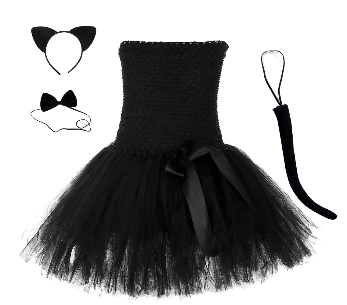 Robe Tutu Noire Pour Filles Couvre Chef Queue D Animal Robes De Fete D Anniversaire Pour Enfants Costumes De Cosplay De Spectacle D Halloween Aliexpress Robe Tutu Noire Pour Filles Couvre Chef Queue D Animal Robes De Fete D Anniversaire Pour Enfants Costumes De Cosplay De Spectacle D Halloween Aliexpress