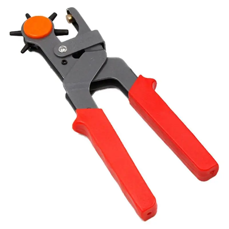 

Manual Strap Leather Hole Punch Hand Pliers Belt Punch Revolving DIY Leather Tools for Belt Punching 2/2.5/3.5/4/4.5mm