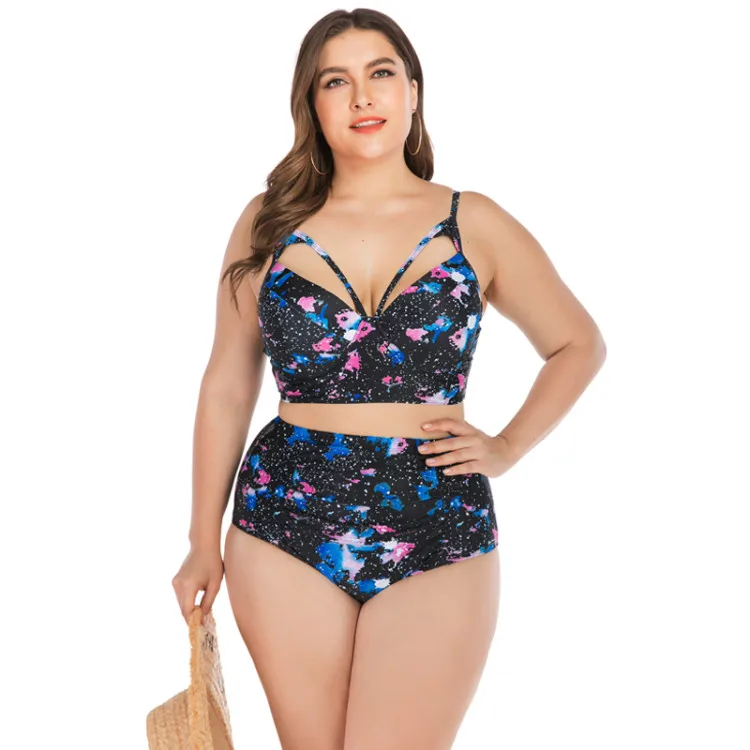 6645 Set bikini plus size women sexy beach bikini push up swimwear woman brazilian bikini big size swimsuit for woman bath suit - Цвет: 6645