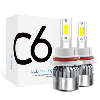 

2x 9007 9004 Hi/Lo Headlight Bulbs LED Conversion Kit 36W 4000LM CSP Chip 6000K