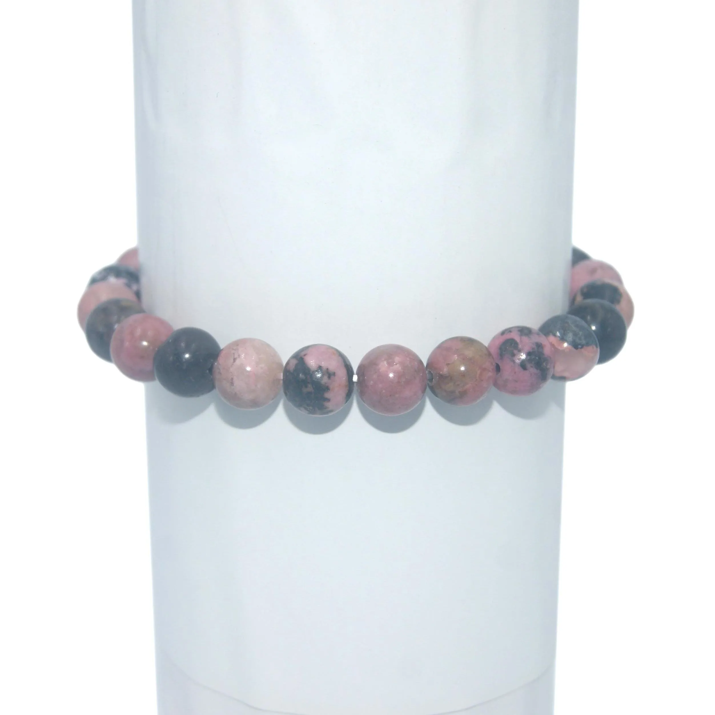 Black Rhodochrosite 6 8 10 мм бусины из натурального камня Агаты тигровый глаз хрустальные Нефы Парные браслеты для женщин и мужчин Йога браслет Femme - Metal Color: Black Rhodochrosite