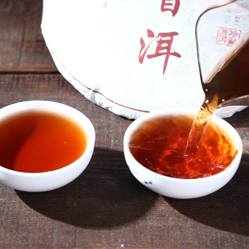 Чай Pu'er спелый чай Menghai сухая память Лао пуэр торт не подходит для питья и