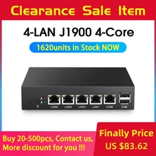 Fanless Mini PC pFsense Celeron J1900 Quad Core 4 Gigabit LAN Firewall Router Windows 10 Thin Client 4 RJ45 VGA Mini Computer new arrival x1 thin client vnopn management software computer share dual core 1 2ghz linux 3 0 rdp 7 hdmi