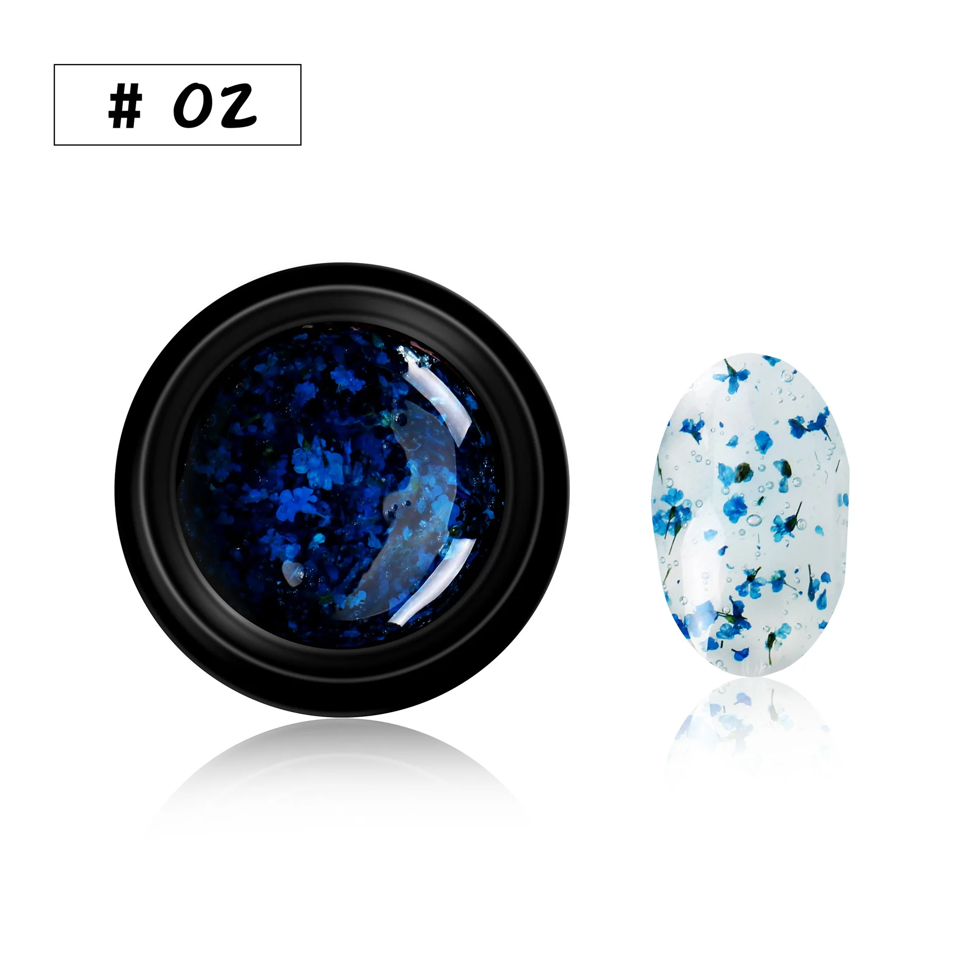 Nusx 2020 Newest DIY Natural Dried Flower Fairy Nail Gel Polish Floral Soak Off Manicure UV 5