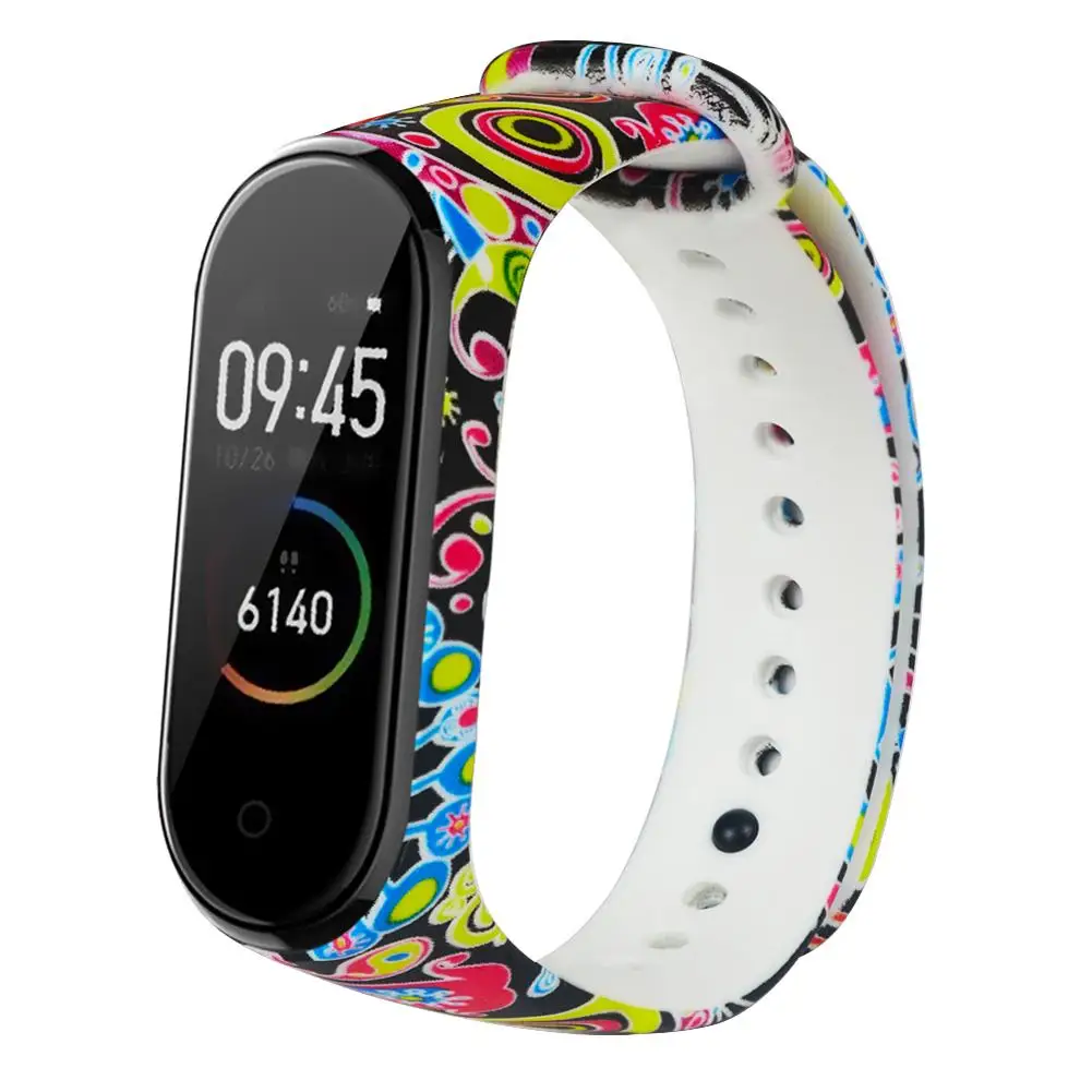 Силиконовый ремешок для Xiaomi Band 4 M4 в виде браслета с персональной надписью сменный спортивный наручный ремешок для Xiaomi браслет