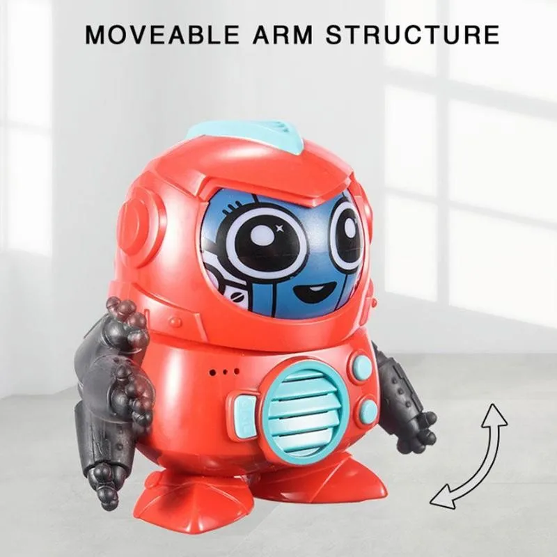 Creative Mini Robot Electric Dancing Robot Face Changing Robot Doll Automatic Face Changing Face Changing Doll Shaking Toy enlarge