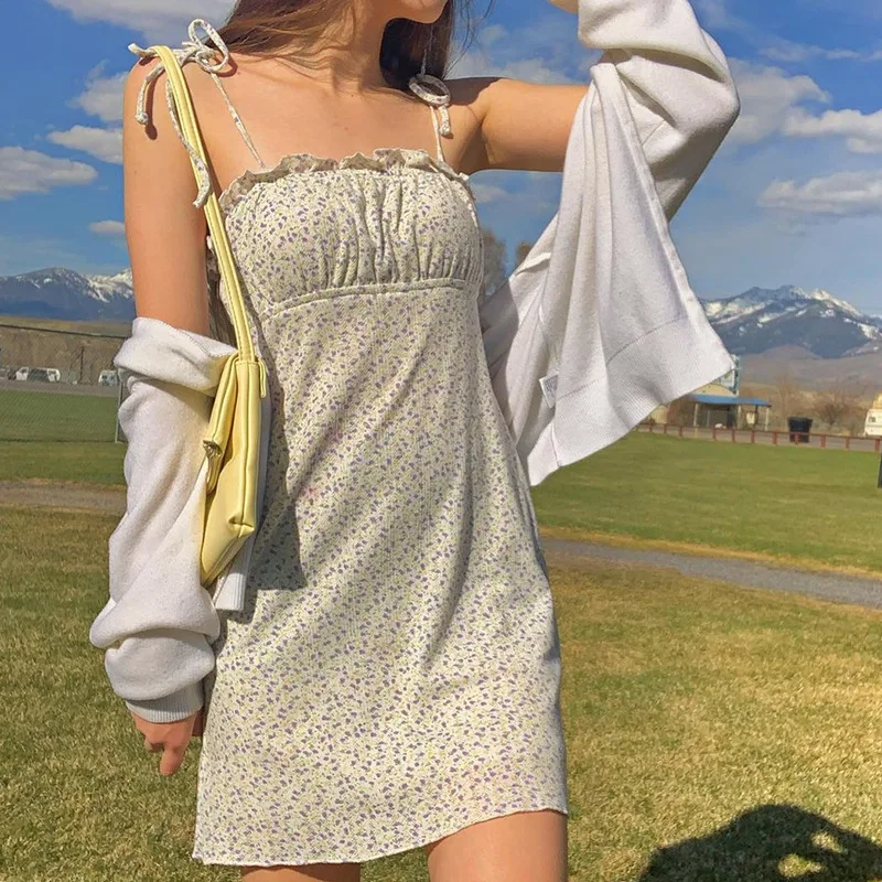 milkmaid dress spaghetti strap