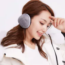 Женские и мужские однотонные зимние складные наушники, теплые наушники для взрослых, повседневные наушники, наушники, новинка