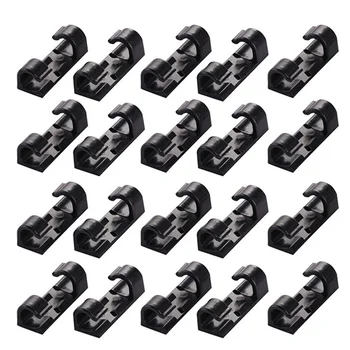 

20pcs Wire Storage Clips Securing Tool Cable Clamp Cable Housing Data Line Finishing L5