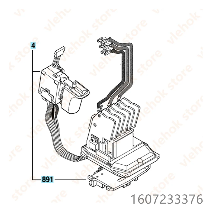Электронный модуль переключателя для BOSCH GBH18V-EC GBH18V-LI rh180 rh181 1607233376 беспроводной