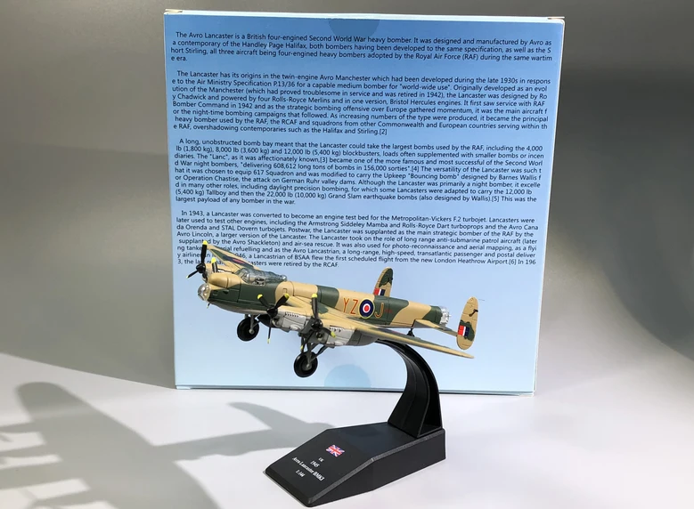 1:144 1/144 весы Avro 691 Ланкастеров бомбер литой металлический самолет Игрушечная модель самолета