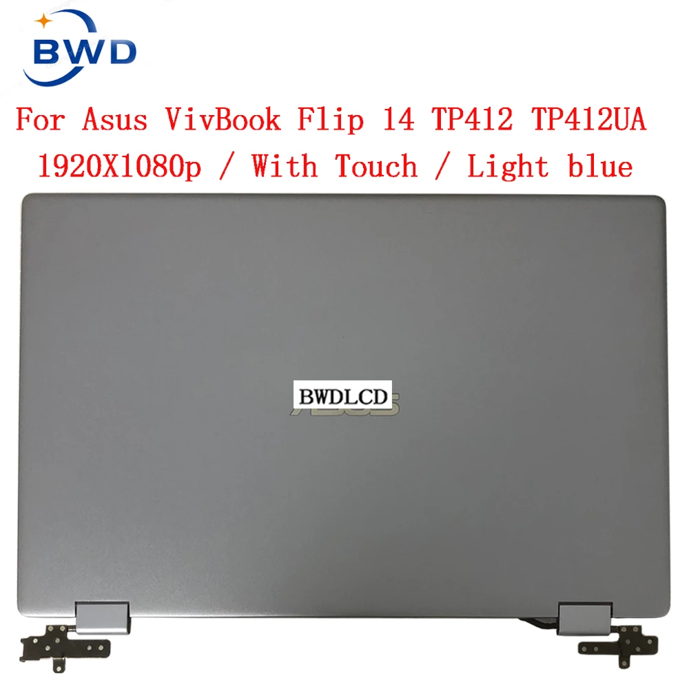 Polegada para Asus Vivobook Flip 14 Tp412 Tp412u Tp412ua Tp412fa Tp412f Montagem da Tela de Toque Lcd 1920*1080 Fhd 14.0
