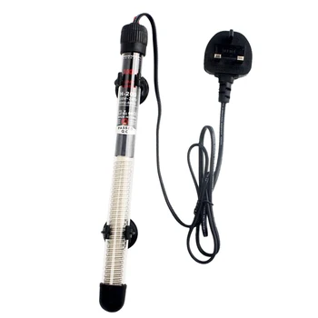 

25/50/100/200 Watt Aquarium Heater with Aquarium Submersible Thermometer UK Plug