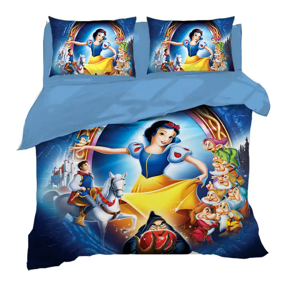 Disney Snow White Princess Bedding Set Twin Size Bed Linens Queen Quilt