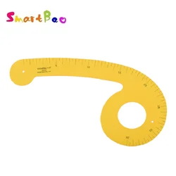 Règles à courbes de couture en plastique 35cm, pour les emmanchures, pour dessiner le col, l'anneau à Clip, les fournitures de couture des vagues de pantalon # 6035B 