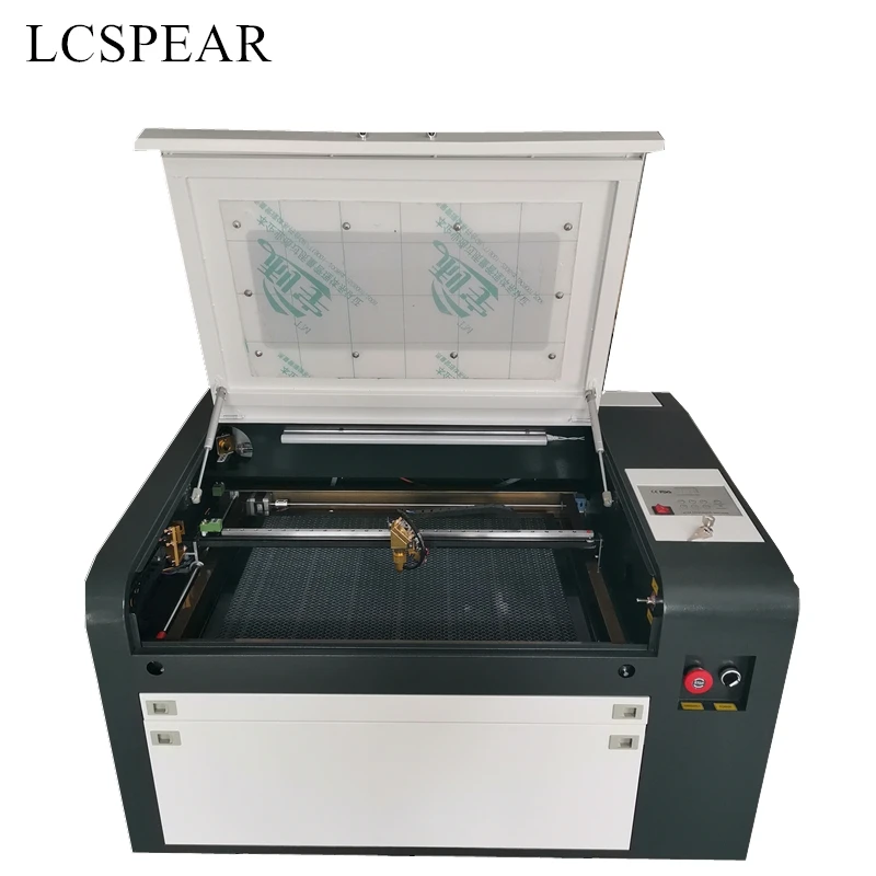 4060 RECI 100W CO2 laser engraving machine with up and down working table to Russia include customs duty and tax