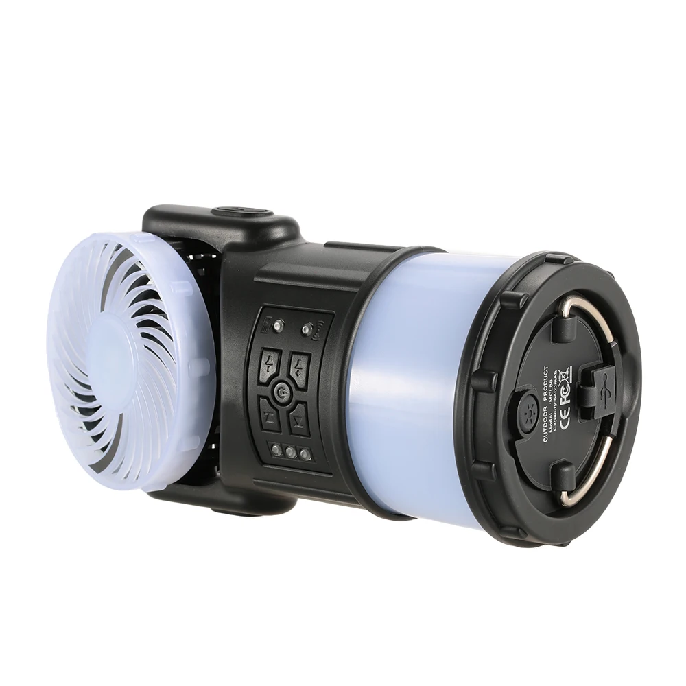 

Novelty Portable Outdoor Camping Lantern Tent Light Lamp Multi-Function with Cooling Fan Radio Mosquito Repeller for Hiking Fish