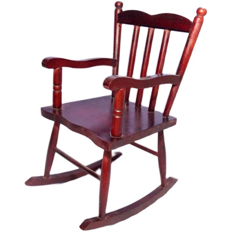 Bjd Mini Furniture Wood Rocking Chair Red For 1 3 24 60cm 70cm Tall Sd Sd17 Dk Dz Aod Dd Doll Use Heduoep Dolls Accessories Aliexpress