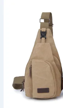

Men's Small Chest Sling Bag Travel Hiking Cross Body Messenger Shoulder Backpack Solid Men Canvas Bag