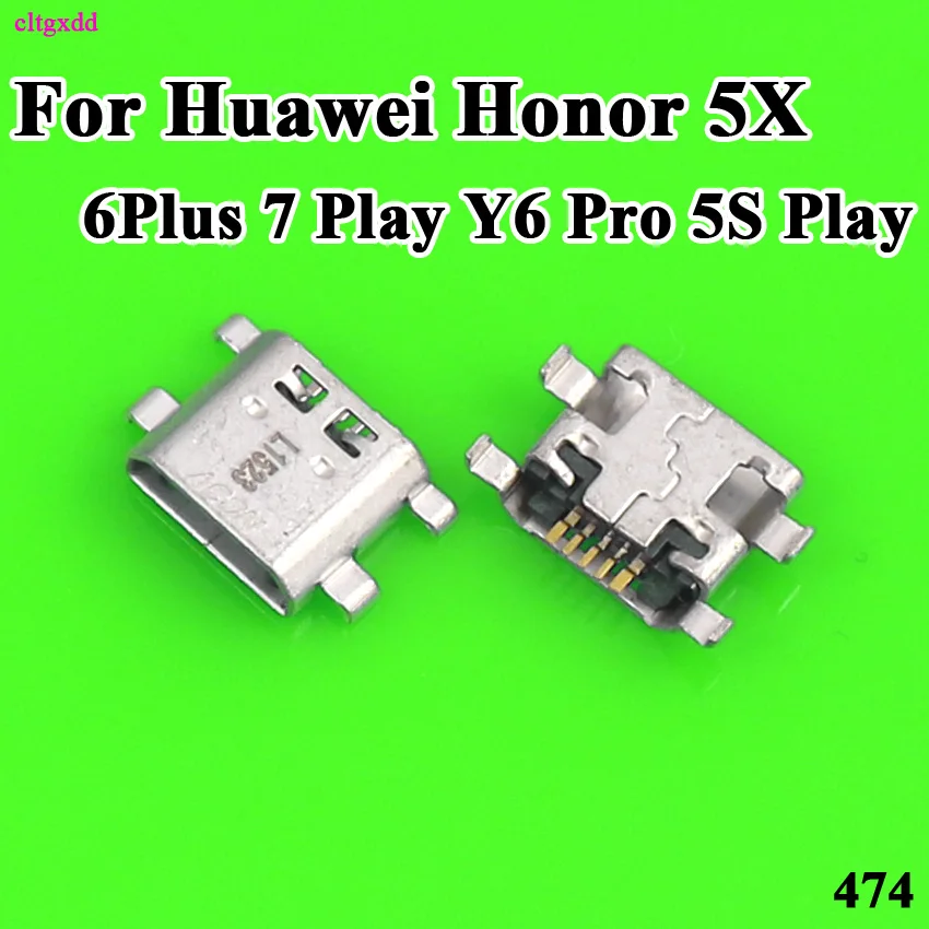 Cltgxdd 10 шт. для Huawei Honor 5X Play 6 Plus 7 Y6 Pro 5S Micro USB разъем подключения питания гнездовой |