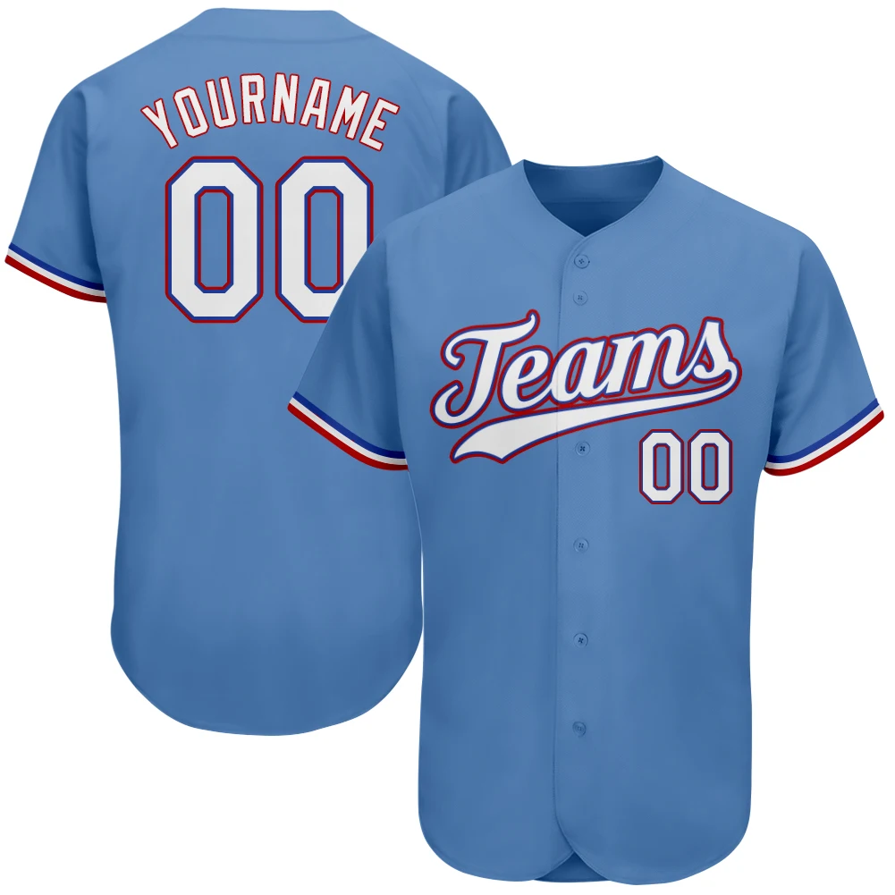 Baseball Jersey Personalized Printed Team Name/Numbers Make Your Own V-neck Sweat-absorbing Softball Sportswear for Men