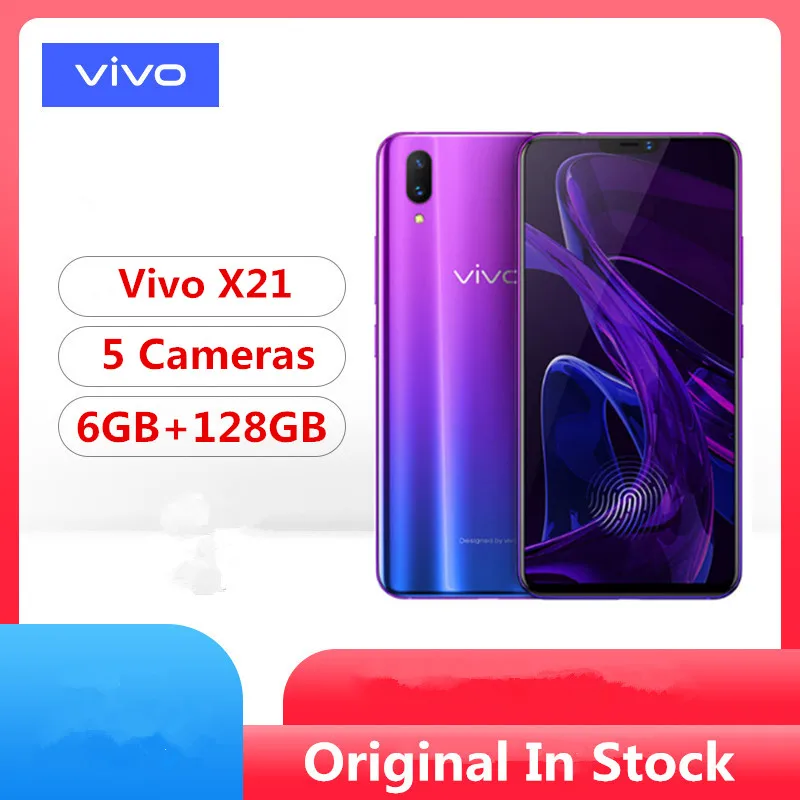 DHL Быстрая доставка Vivo X21 мобильный телефон Snapdragon 660 Android 8 1 6 28 &quot2280X1080 Гб RAM 128 ГБ ROM