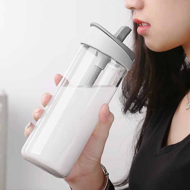 

Cute Glass Shaker Bottle Whey Protein Stirrer Fitness Gym Sports Water Bottles Milk Cup Girl Gift