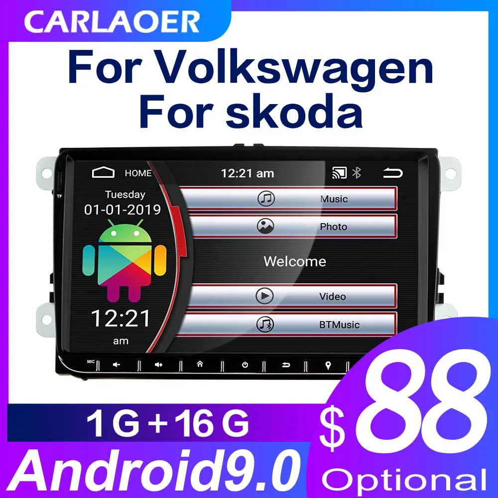 Android 9,0 автомобильный радиоприемник gps навигация для VW Skoda Octavia Golf 5 6 touran passat B6 jetta Polo Tiguan B7 seat leon Volkswagen