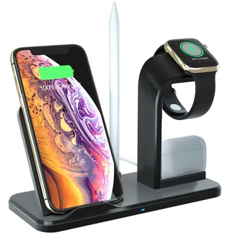 

3 In 1 Charging Dock For Iphone 11 Pro X Xr Xs Max 8 7 Plus Charger Dock For Apple Watch Docking Charger #YL10