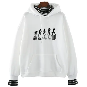 

History Of Human Evolution Women Long Sleeve Print Clothes Ladies Womens Sweatshirt Graphic Tops Clothes Tumblr Hoodie
